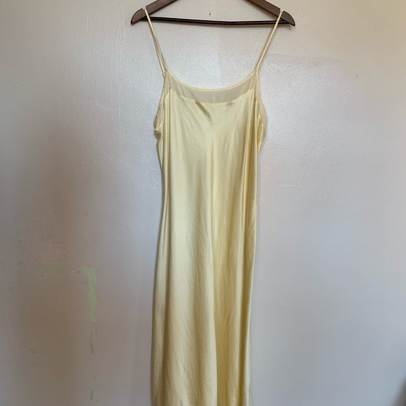Yellow Silk Slip Dress - Picture 7 of 7